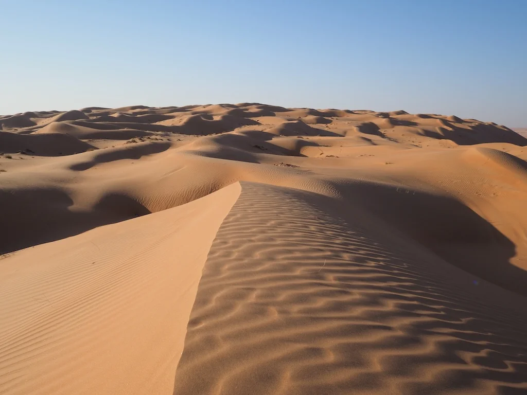 Desert sand dunes